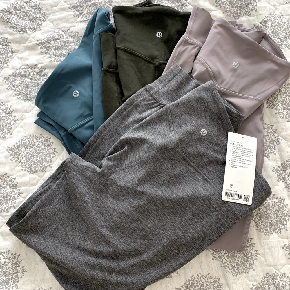Lululemon Align Joggers size 14 NWOT Olive Green